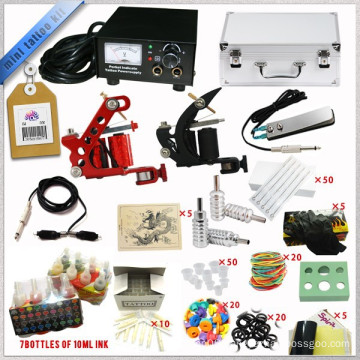 mini tattoo kits with 2 rotary tattoo machine